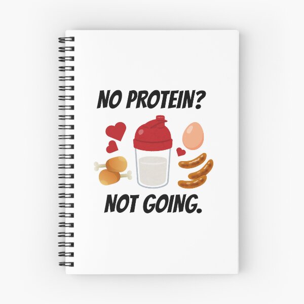 Item preview, 'No protein? Not going.' design designed and sold by Peachy-Draws.