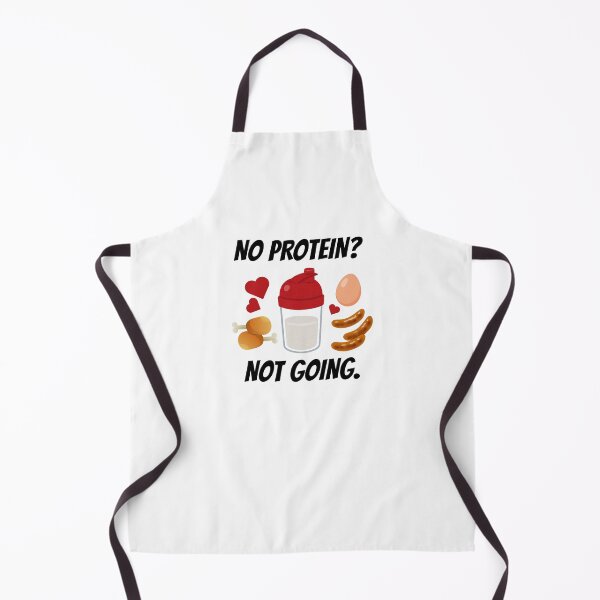 Item preview, 'No protein? Not going.' design designed and sold by Peachy-Draws.