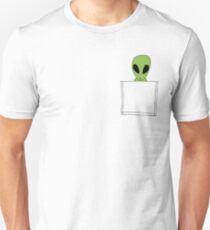 Funny Pocket Alien Unisex T-Shirt