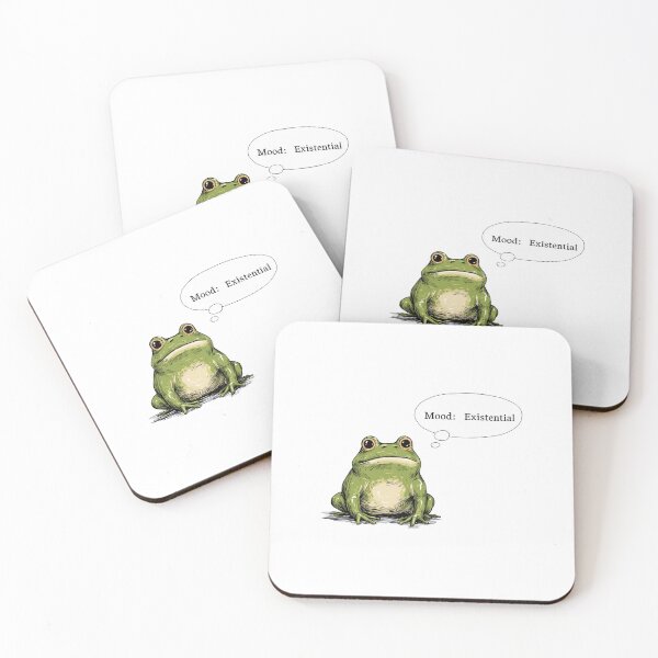 Item preview, Funny meme - Mood: Existential - Philosophical Frog designed and sold by hamishby.