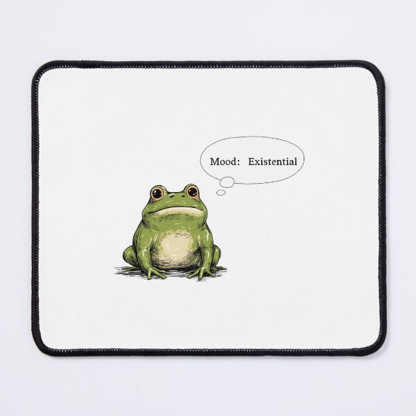 Item preview, Funny meme - Mood: Existential - Philosophical Frog designed and sold by hamishby.