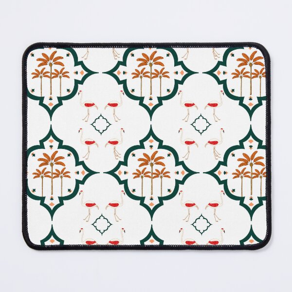 Item preview, Tropical Flamingos with Geometric Frame designed and sold by neenu-bhasin11.