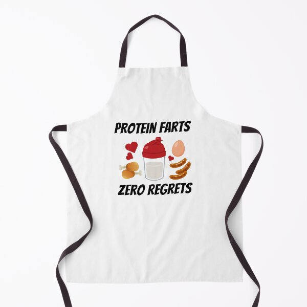 Item preview, 'Protein farts, zero regrets' design designed and sold by Peachy-Draws.