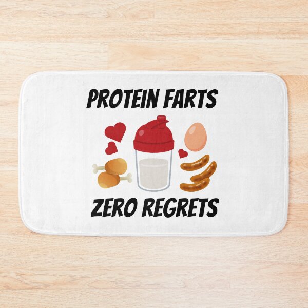 Item preview, 'Protein farts, zero regrets' design designed and sold by Peachy-Draws.