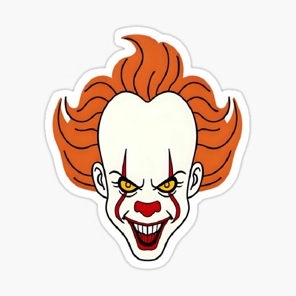 Item preview, Pennywise (Bill Skarsgard) Sticker designed and sold by GhostlyDesigner.