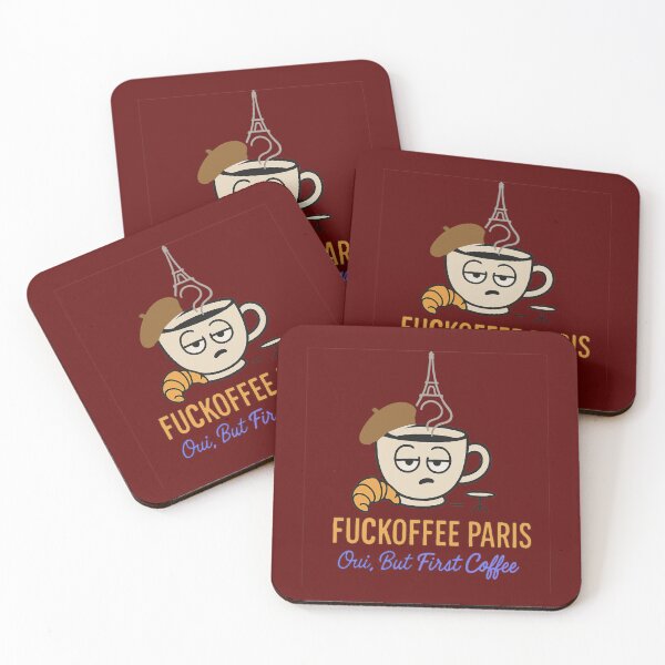 Item preview, Fuckoffee Paris – Caffeine Addict’s Oui: I Love Coffee! designed and sold by Globalcitytees.