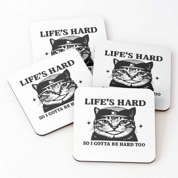 Item preview, Life’s Hard Cat – Streetwise Feline designed and sold by Kunst-Shirt.