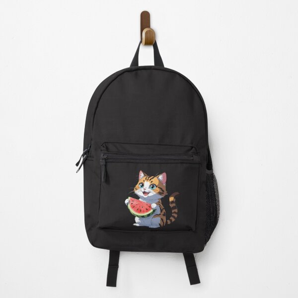 Item preview, Summer Cat Eating Watermelon – Cute Beach Vibes Design designed and sold by ColorSplash123.