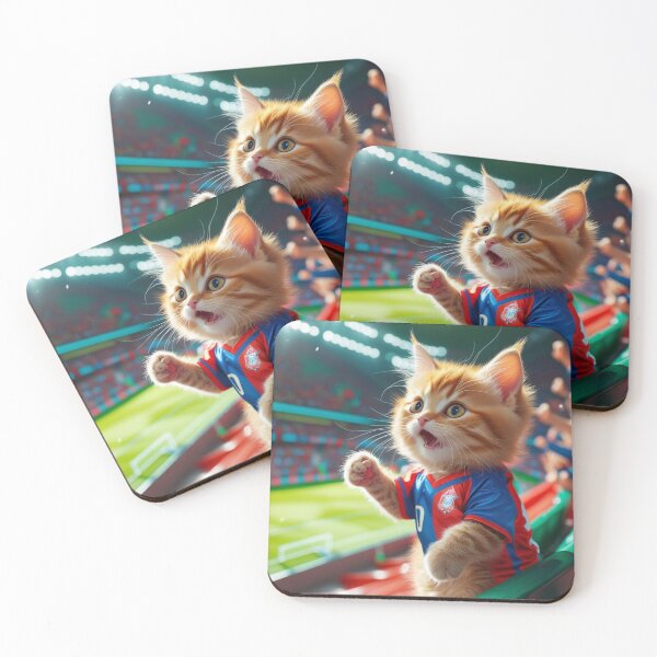 Item preview, "Goal Meow! – The Ultimate Football Fan Cat" designed and sold by EfraimFunArt.