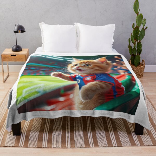 Item preview, "Goal Meow! – The Ultimate Football Fan Cat" designed and sold by EfraimFunArt.