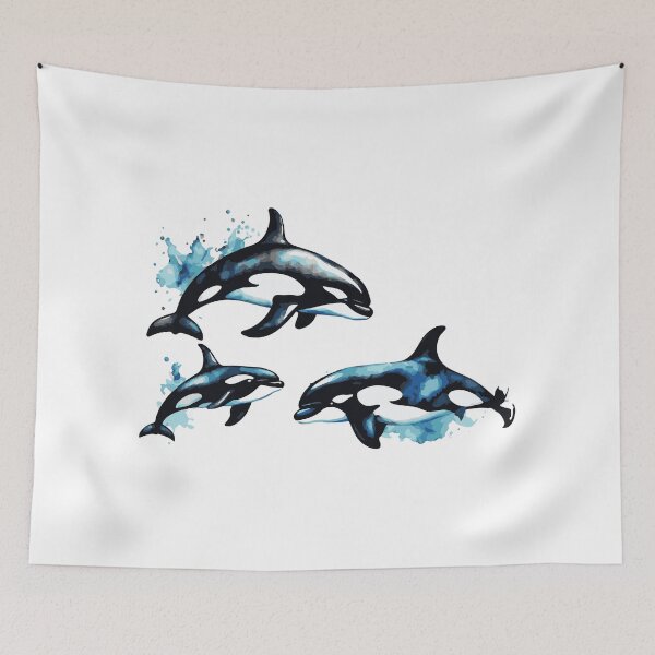 Item preview, Orca Whale Pod Toddler, Cute Underwater Ocean Children's,  Future Marine Biologist, Natural Boho Adult, Toddler & Youth  designed and sold by DesignDenDo ⭐⭐⭐⭐⭐.