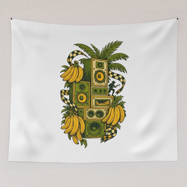 Item preview, Tropical Sound System: Reggae Bananas and Jungle Vibes designed and sold by Shoot-The-Moon.