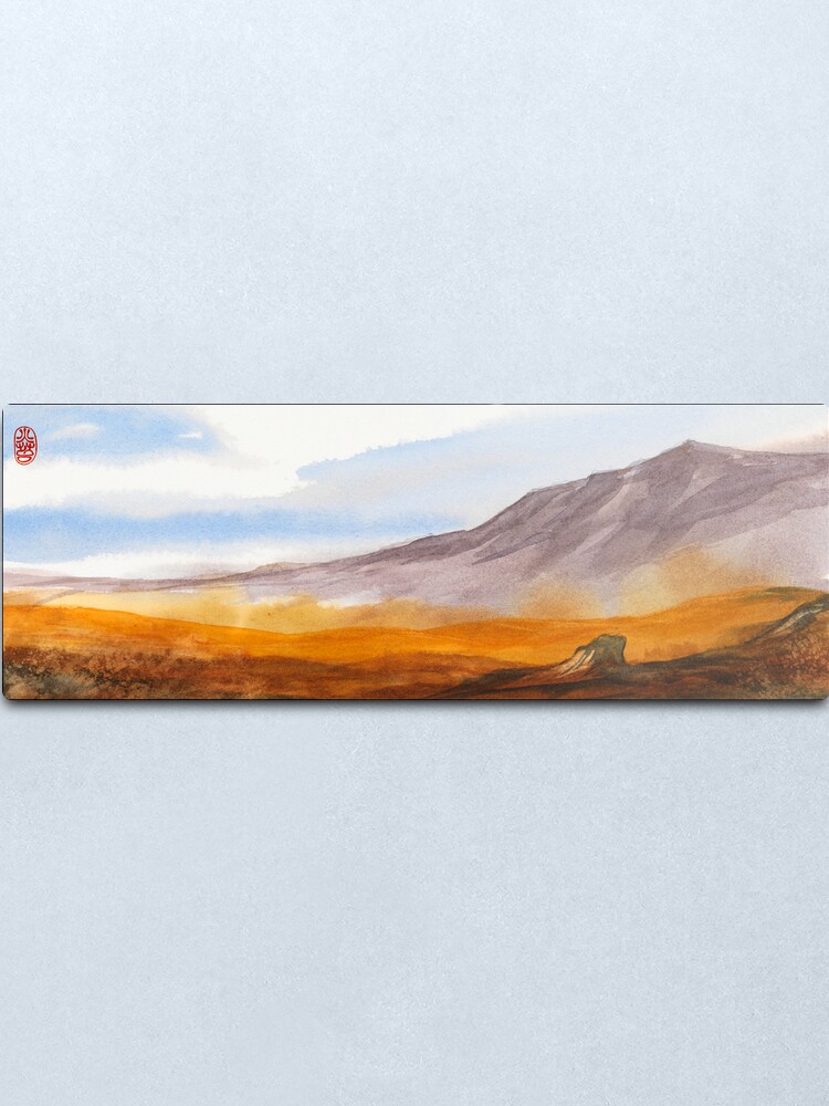 Alternate view of Yellow Fields Metal Print