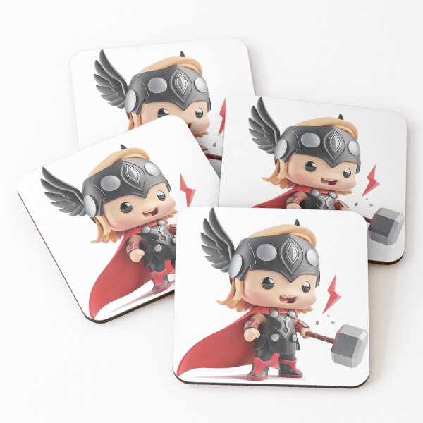 Item preview, Cute Norse Thunder Warrior with Magic Hammer designed and sold by GoldenChiArt.