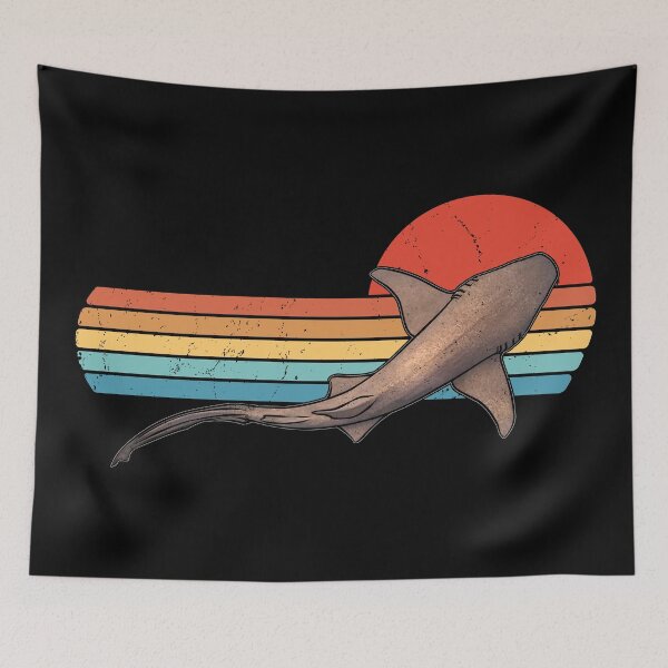 Item preview, Indo-Pacific Nurse Shark Retro Sunset designed and sold by NicGrayGraphic.