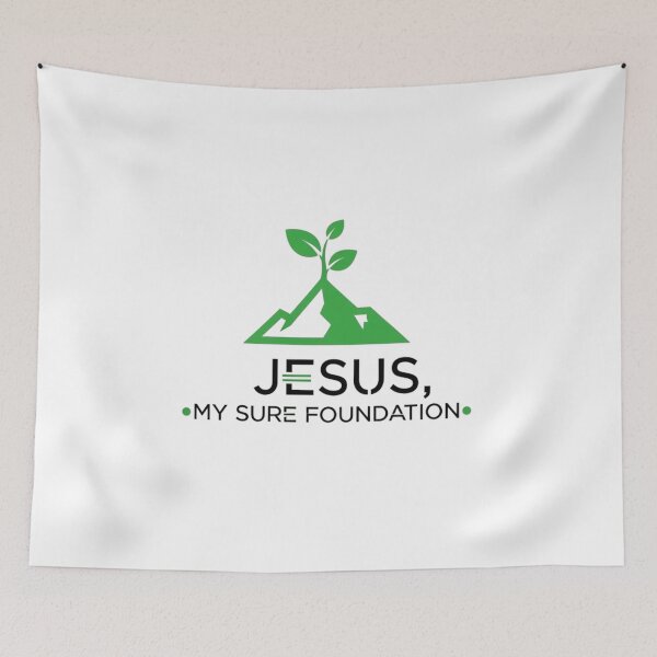 Item preview, Jesus My Sure Foundation, Plant Rooted in a Mountain Art  designed and sold by Faithloveshop.