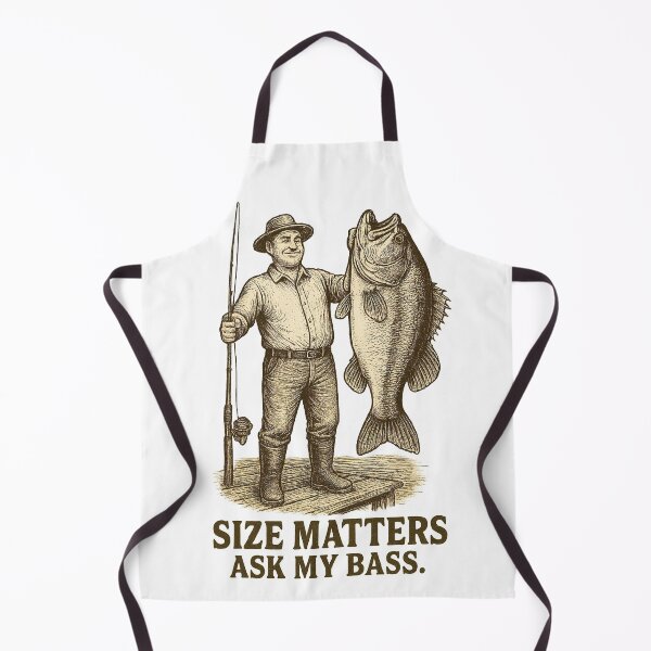 Item preview, Size Matters – Ask My Bass T-Shirt | Funny Retro Fishing Tee designed and sold by RollaArt.