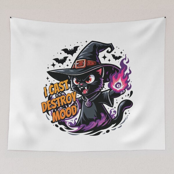 Item preview, Angry Cat Witch Mode designed and sold by Tong4130.