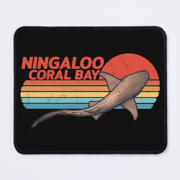 Item preview, Ningaloo Coral Bay Nurse Shark Retro Sunset designed and sold by NicGrayGraphic.