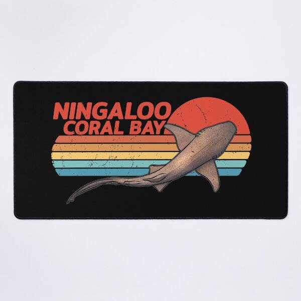 Item preview, Ningaloo Coral Bay Nurse Shark Retro Sunset designed and sold by NicGrayGraphic.