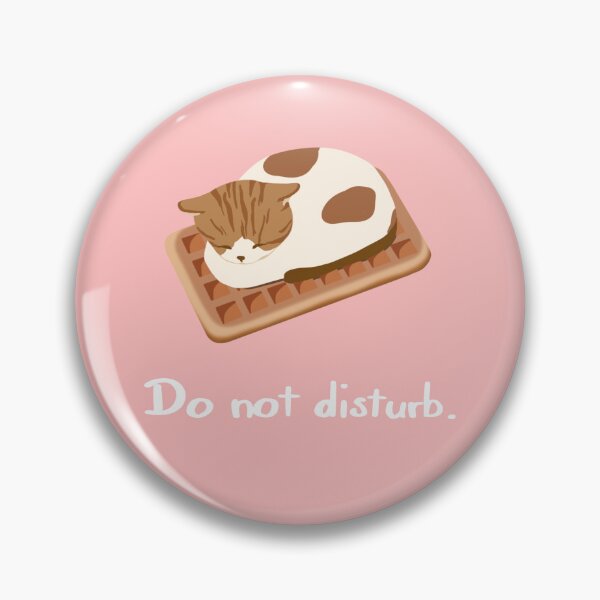 Item preview, Soya the Cat - Kawaii Cat Loafing on Waffle - Do not Disturb designed and sold by Chigurena.