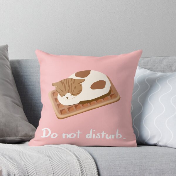 Item preview, Soya the Cat - Kawaii Cat Loafing on Waffle - Do not Disturb designed and sold by Chigurena.