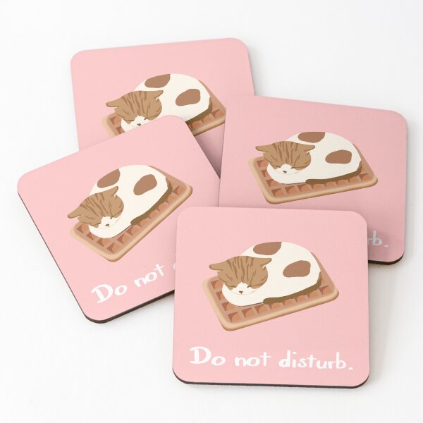 Item preview, Soya the Cat - Kawaii Cat Loafing on Waffle - Do not Disturb designed and sold by Chigurena.