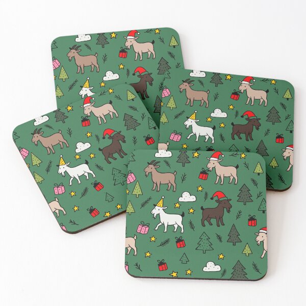 Item preview, Christmas Goats designed and sold by Loomandlorebyh.