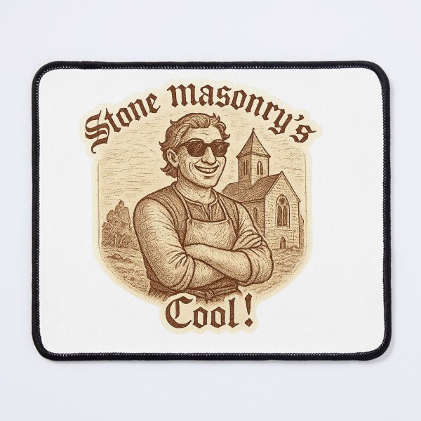 Item preview, ? “Stone Masonry’s Cool!” Medieval Sticker designed and sold by DrDoke.