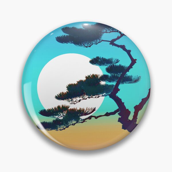 Item preview, Cypress Tree and Full Moon designed and sold by Marymarice.