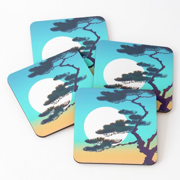 Item preview, Cypress Tree and Full Moon designed and sold by Marymarice.