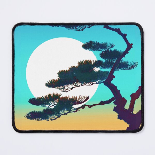 Item preview, Cypress Tree and Full Moon designed and sold by Marymarice.