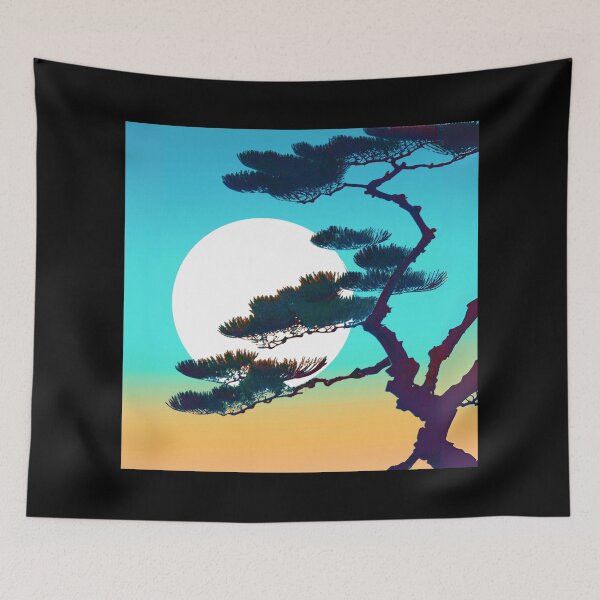 Item preview, Cypress Tree and Full Moon designed and sold by Marymarice.