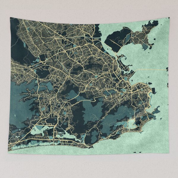 Item preview, Rio de Janeiro City Map of Brazil - Summer designed and sold by deMAP.