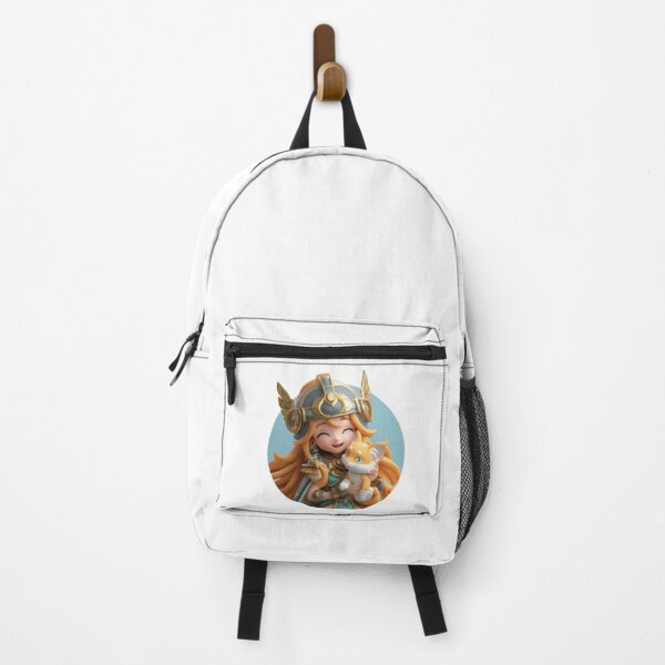 Item preview, Freyja-Inspired Warrior Girl and Her Cat designed and sold by GoldenChiArt.