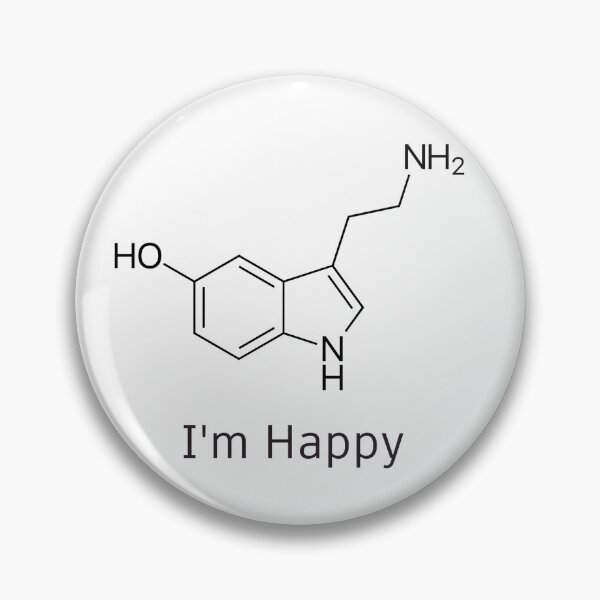 Item preview, I'm Happy - The Chemical Structure of Serotonin designed and sold by NineX-Customs.