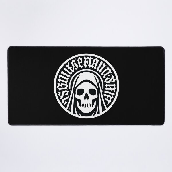 Item preview, Skull Saint – Gothic Black and White Circle Design designed and sold by Hadrion.