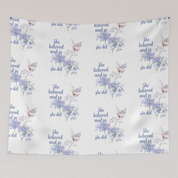 Item preview, She believed and so Inspirational Encouraging Quote Butterfly designed and sold by countrymouse.