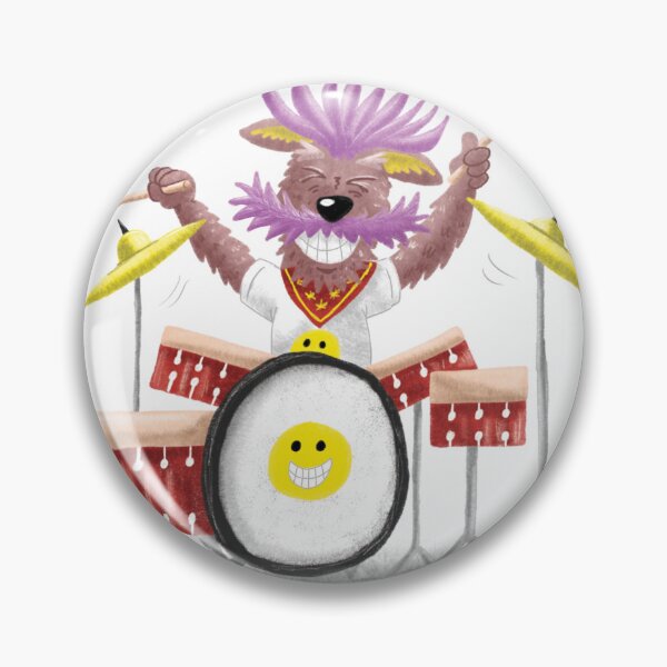 Item preview, Dog playing the drums designed and sold by TaggartDesigns.