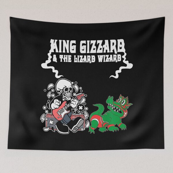 Item preview, Band king gizzard and the lizard wizard Skeleton Funny Rock Gift designed and sold by RyanTee-Awesome.