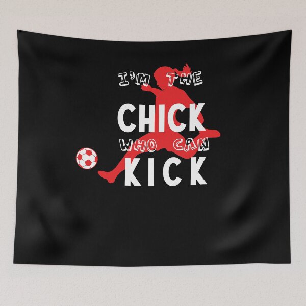 Item preview, Chick Who Can Kick Soccer designed and sold by TomGiantDesigns.