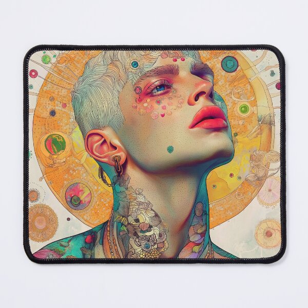 Item preview, Radiant Queer Icon: Vibrant Art of a Confident Gay Young Man designed and sold by Shoot-The-Moon.