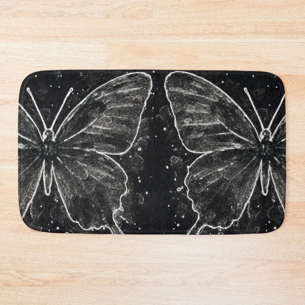 Item preview, Beautiful Black Butterfly Negative Watercolor Design designed and sold by EZPAINT.