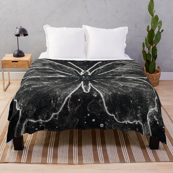 Item preview, Beautiful Black Butterfly Negative Watercolor Design designed and sold by EZPAINT.