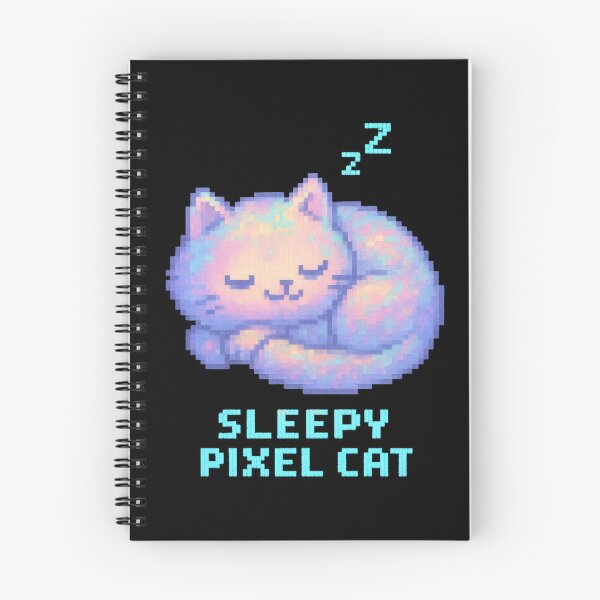 Item preview, Sleepy Pixel Cat Sticker Pastel 8-Bit Retro designed and sold by MysticArtisan.