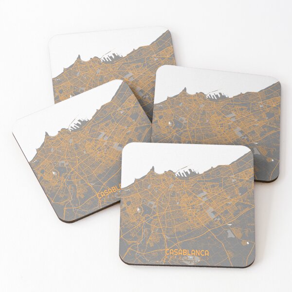 Item preview, Casablanca City Map of Morocco - Bauhaus designed and sold by deMAP.