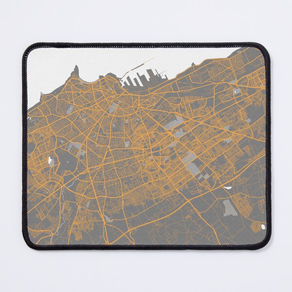 Item preview, Casablanca City Map of Morocco - Bauhaus designed and sold by deMAP.