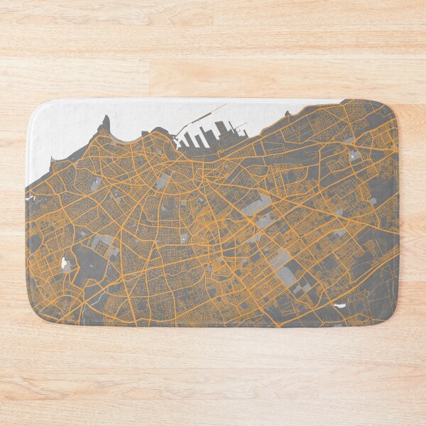 Item preview, Casablanca City Map of Morocco - Bauhaus designed and sold by deMAP.