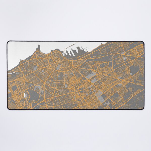 Item preview, Casablanca City Map of Morocco - Bauhaus designed and sold by deMAP.