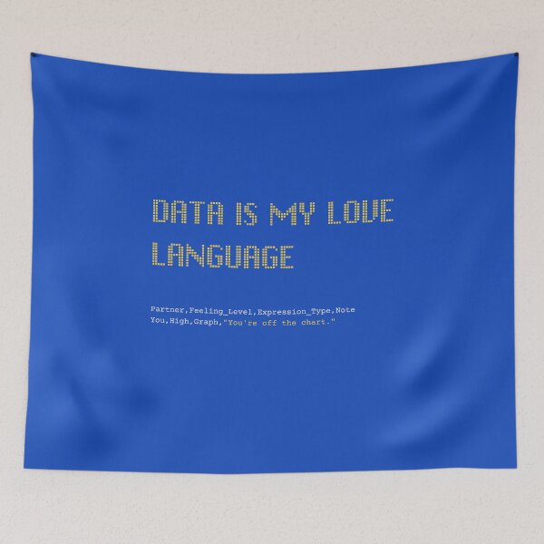 Item preview, Data Love Language designed and sold by BOARSKINstudio.